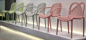 MULTICOLOR Plastic Modern Design <b>Stackable</b> Restaurant <b>Dining</b> Side <b>Chair</b> with Fabric Seat for Hotel and Cafe Seating - Product Image 3