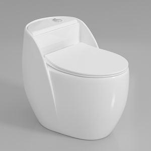 Weiß Gute Qualität Porzellan Sanitär keramik Badezimmer Wassers chrank Siphonic Boden montierte einteilige Keramik toiletten - Product Image 2