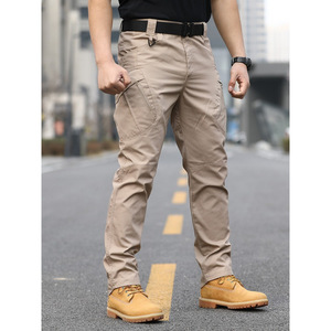 Men Sweatpants Tactical <b>Pants</b> Lightweight Elastic Waist Multi Zipper Pockets <b>Stretch</b> Water Resistant Outdoor <b>Cargo</b> Wholesale OEM - Product Image 3