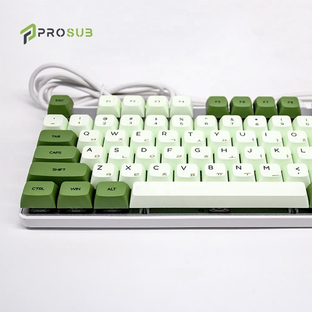 Prosub Cherry OEM Gaming 108-Key Dye Sublimation Blanks PBT Material Custom Printing 3D Sublimation Mechanical Keyboard Keycaps