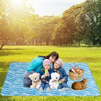Couverture de pique-nique de camping en plein air de tapis de plage sans sable portable imperméable épaissi