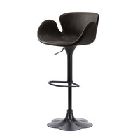 Tabouret de bar de luxe léger pour la maison, style haut de gamme, chaise de bar à dossier pivotant et réglable en hauteur, mobilier de bar en métal HD-7609
