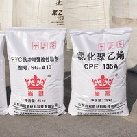 Résine CPE 135A polyéthylène chloré modificateur d'impact plastique additifs PVC matières premières en caoutchouc