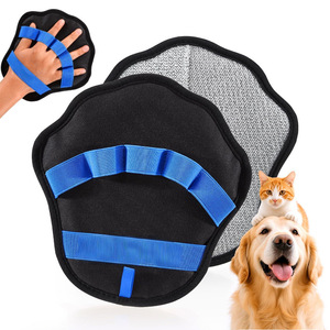 ถุงมือกำจัดขนสัตว์เลี้ยงโวลเพตสีฟ้าแบบห้านิ้วสำหรับสุนัขและแมว - Product Image 1