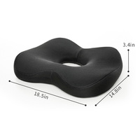 Coussin de chaise orthopédique zéro gravité pour le coccyx, mousse à mémoire de forme améliorée, coussin de siège, gel rafraîchissant pour la circulation sanguine, pour utilisation au bureau