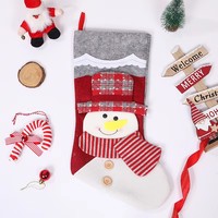Sacs cadeaux de Noël en fibre de polyester douce, écologiques et sur mesure de JQ Factory pour décorations de fête de Noël