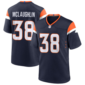 Jersey Denver Pria Wanita 2025, Kaos American Football Custom, Bordir Jahit, Seragam Remaja, Pakaian Olahraga dengan Logo - Product Image 5