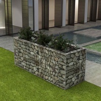Panier de gabions composant en pierre, panier mural de 25 m, Cage remplie de pierres, maille tressée, approvisionnement d'usine
