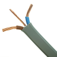2,5mm Doppel-und Erdung kabel BVVB RVVB PVC Kupfer isoliertes TPS Elektrisches 1,5mm flaches elektrisches Kabel