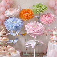 Y-072 Fleurs artificielles géantes haut de gamme élégantes faites à la main, sur pied, pour la décoration d'événements et de fêtes de mariage, surdimensionnées pour les mariages et les réceptions