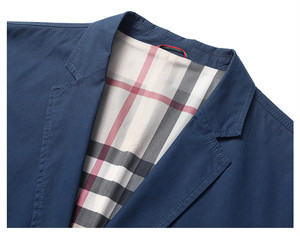 Automne et hiver <span class=keywords><strong>velours</strong></span> pied de poule Nylon élastique épaissi hommes <span class=keywords><strong>costume</strong></span> décontracté jeunesse coupe ajustée sans fer hommes <span class=keywords><strong>costume</strong></span> <span class=keywords><strong>veste</strong></span> - Product Image 6