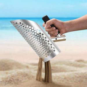 Fly Stainless Steel MIX <b>COLOR</b> <b>Sand</b> Shovel Catch Sea Metal Detection Beach Outdoor Filter Treasure Detector Lightweight 12 All - Product Image 4