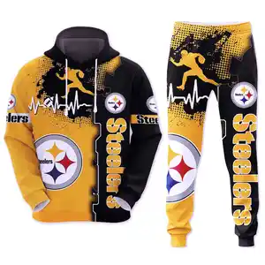 Hot new 2024 wholesale new styles 32 football teams Steelers Packers Raiders hoodies pants man sports sets