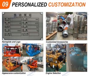 Customized 8 Inch Underground Dewatering <b>Pump</b>, Stationary Powered High <b>Vacuum</b> Assisted Self Priming Water <b>Pump</b> Set - Product Image 5