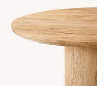 Ensemble de salle à manger moderne de style fermier américain Table ronde de luxe en bois massif 6 chaises pour restaurants inspirée du design français