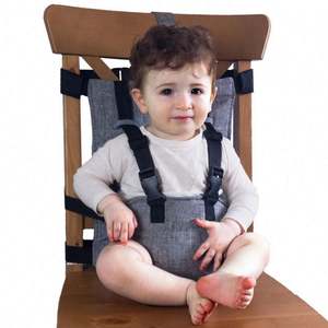 Infant Portable Foldable Dining Chair with Plastic Frame Children's High Chair Safety Belt Going Out <b>Baby</b> Seat Harness - Product Image 3