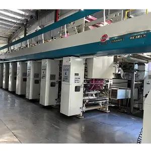 Automática Alta Velocidade 8 Cor Gravura Rotogravura Usado Pet Pvc Pe Paper Printing Machines Preço