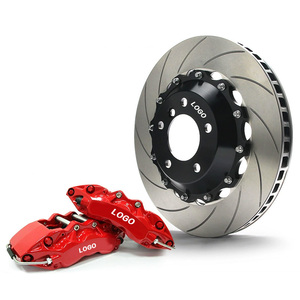Pour <span class=keywords><strong>AP</strong></span> <span class=keywords><strong>Racing</strong></span> haute qualité 6 Piston étrier de frein Kit BBK Rotor de frein pour 18/19/20 jante roue avant rouge couvre nouvel état - Product Image 2