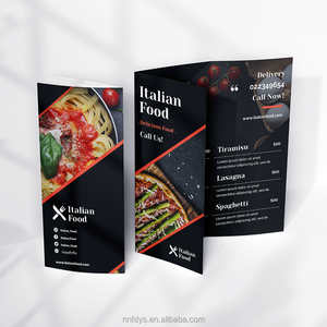 Impression personnalisée de brochures promotionnelles en papier, pliées en trois ou en deux, dépliants, prospectus, menus de restaurant - Product Image 4