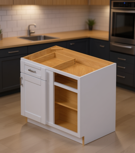 Mobile Base da Cucina Sunique 61-75,9 cm Design Moderno con Cassetto e Ripiano Aperto Finitura Laminata Eco-Friendly - Product Image 2