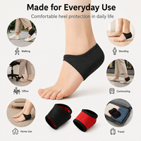 Échantillon Gratuit : Coussinets de Talon en Gel de Silicone pour Tissus, Manchons de Soutien, Chaussettes Amortissantes, Protège-Talons pour Talons Secs, Craquelés et Douloureux