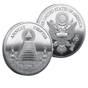 Moneda Conmemorativa del Emblema <span class=keywords><strong>Nacional</strong></span> de EE. UU. en Aleación de Zinc Chapada en <span class=keywords><strong>Oro</strong></span>/Plata, Relieve 3D, Artesanía Metálica, Colección de Cultura Americana, Regalo - Product Image 4