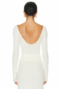 Robe pour femme personnalisée, style automne, décontractée, élégante, nouvelle collection, robe en jersey blanc mat, sexy, manches longues, tenue de <span class=keywords><strong>soirée</strong></span> pour l'été - Product Image 4