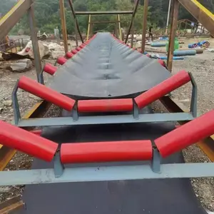 Roda pembawa beton baja karbon 4 inci berpenggerak rol konveyor tugas berat
