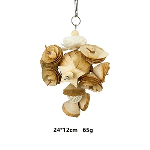 Nieuwe Vogel Grote Papegaai Speelgoed Natuurlijke Houten Blokken Vogel Kauwen Shred Foerageerspeelgoed - Product Image 3