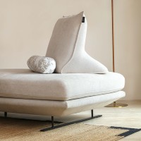 Zayshine Italienisches Modernes Luxus Sofa-Set aus Baumwolle und Leinen für Wohnzimmer, Modulares 3-Sitzer Designer Sofa für Villa, Apartment und Café