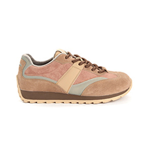 Genuine <b>leather</b> platform <b>sneakers</b>, trendy color-matched <b>sneakers</b>, new style, thick sole, lace-up, versatile and casual shoes - Product Image 5