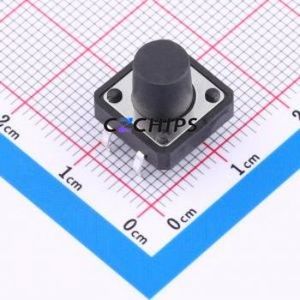TS-1210HK Tactile Switch Through hole Component (THT)-4P,12x12mm Switch 2.5N 12mm 12mm 10mm - Product Image 1