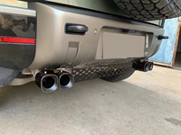 Embouts d'échappement adaptés pour Land Rover Defender 2020 + 90 110 Cercle arrière/Type carré Noir Accessoires modifiés Voitures