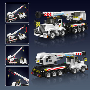 Camión grúa de servicio Mould King 24092, 670 piezas, bloques de construcción para niños mayores de 8 años, juguete de vehículo de ingeniería - Product Image 3