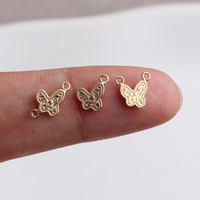 Nuevos Conectores de Mariposa de Oro Laminado de 14k para la Fabricación de Pulseras y Collares, Proveedor Minimalista