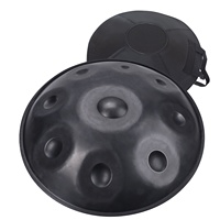 SUCCESS Colorful Brown & Black Handpan Percussion Instruments With Musical Scale