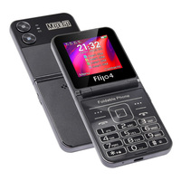 Teléfono Móvil UNIWA F265 con Pantalla TFT WVGA de 2.4 Pulgadas, Función de Juego, 4 Tarjetas SIM, Batería de 1400 mAh, Cámara de 0.08MP