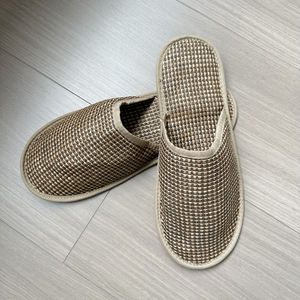 Pantuflas de Verano de Ratán Natural Tejido a Mano para Interiores, Hotel, Hogar, para Hombre y Mujer, con Logotipo Personalizable, para Viajes y Spa, Modelo MR003 - Product Image 4