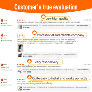 2024년형 열회수 환기장치 벽걸이형 Wi-Fi 단일룸 환풍기 - Product Image 6