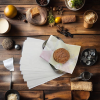 Papier de spécialité 100% pâte de bois vierge papier de qualité alimentaire personnalisé imprimé logo papier sulfurisé
