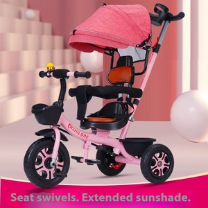 Disponibile all'ingrosso: Triciclo leggero grande per bambini, bicicletta per neonati, passeggino per bambini da 6 mesi a 5 anni - Product Image 4