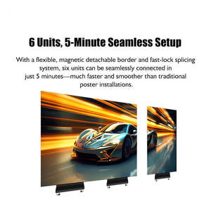 P1.86 P2.5 Three fold double sided LED poster display, movable, with wheels and air case, suitable for mall activities - Product Image 2