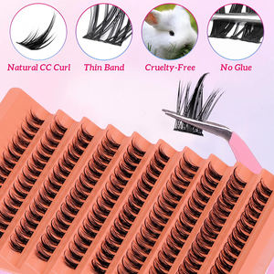 Hochwertige 2-In-1 Bindung und Versiegelung künstlicher Wimpern DIY Volumencluster individuelles Wimpernverlängerungs-Kit 120 Stück Wimpern - Product Image 3