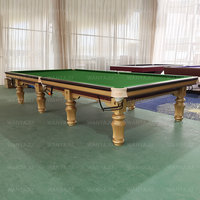 Table de billard professionnelle de compétition en ardoise de 12 pieds de haute qualité pour club sportif