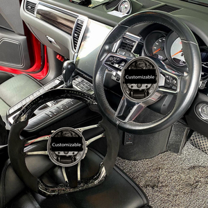 Compatible avec GT2, GT2RS, GT3, GT3RS, GT4, Cayenne, Macan, Panamera 991/997, mise à niveau du volant en carbone forgé avec affichage LED - Product Image 3