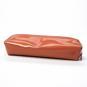 Pochette à pinceaux de maquillage en terre cuite brillante, imperméable, 34x10x7cm, avec fermeture éclair longue, trousse à cosmétiques, étui à crayons, de voyage, couleur personnalisable, faible MOQ - Product Image 2