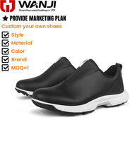 Chaussures de golf imperméables pour hommes, dernières tendances, haute qualité, fabrication sur mesure, style slip-on avec fermeture éclair.