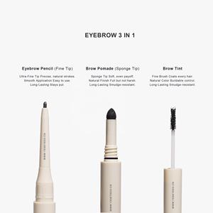 Набор для бровей 3 в 1: карандаш, помада, тинт для бровей, водостойкий, без логотипа, OEM-сервис, под собственной торговой маркой - Product Image 2
