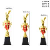 Usine créative tout personnalisé compétition de football champion trophée de football haute base OEM fait à la main qualité trophée de football