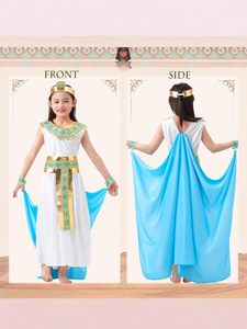 Costume da Cleopatra per Bambini, Vestito per Cosplay di Halloween, <span class=keywords><strong>Abbigliamento</strong></span> da Regina d'Egitto Cleopatra VII per Bambini - Product Image 2